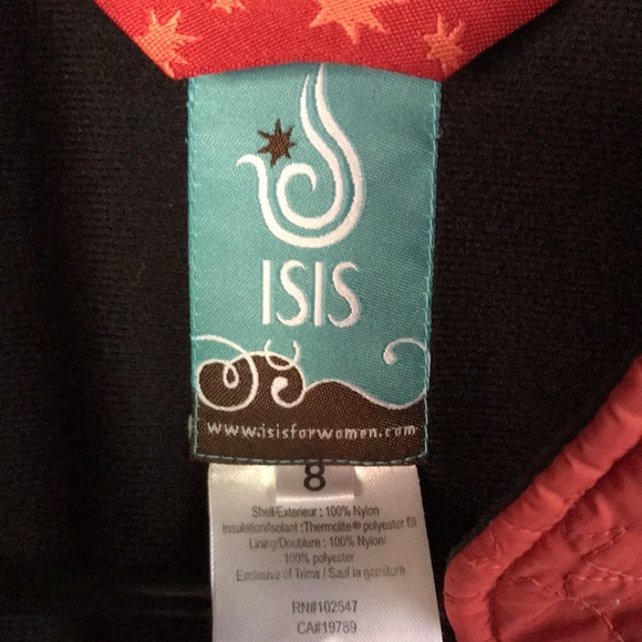 Isis brick red vest size 8. Fleece lined, side pockets. - Picture 2 of 7